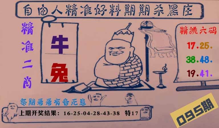 095期自由人二肖六码[图]
